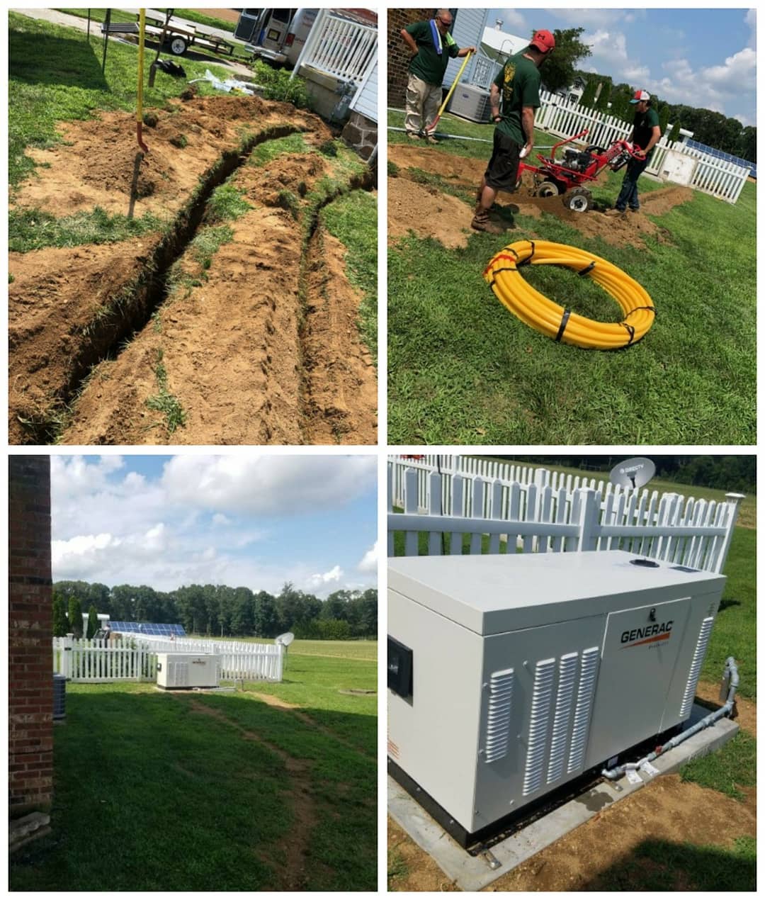 This was a very hot weather #generator install here in #S.Jersey #finished 25kw.
